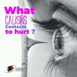What causes contact lenses to hurt